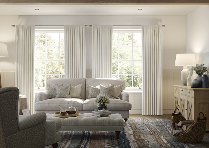 Laura Ashley Swanson, Dove Grey - Made to Measure Curtains - Image 3